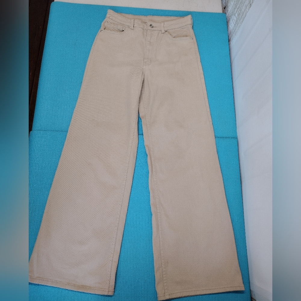 Divided Womens High Rise Jeans Stretch Flare Wide Leg - 8